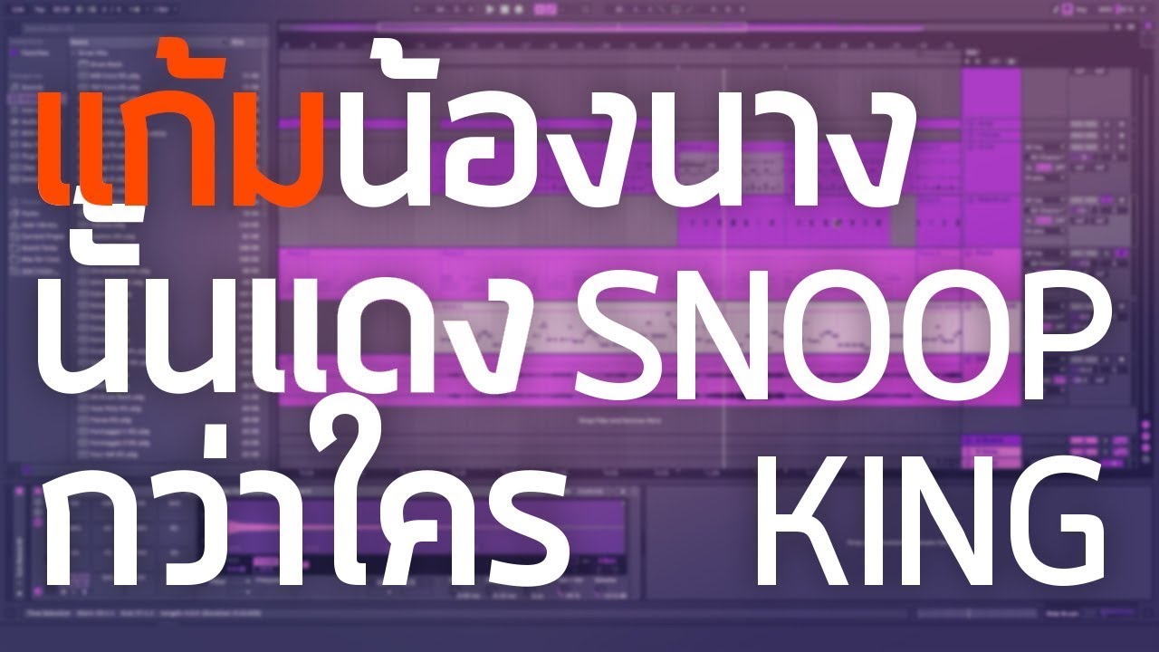 เปิด Project แก้มน้องนางนั้นแดงกว่าใคร - SNOOP KING [Tutorial] | TanPitch