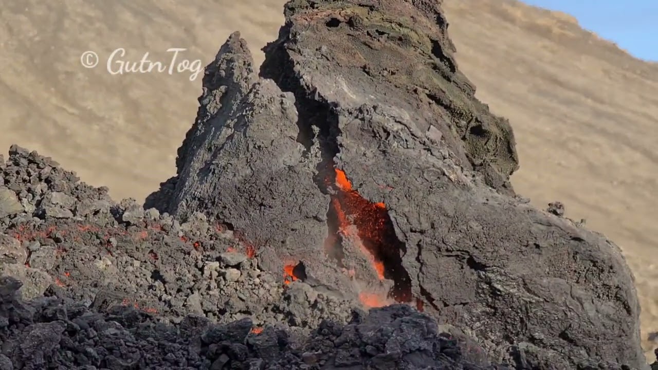 Lava King Crash 💥 #Fagradalsfjall Volcano, #Iceland