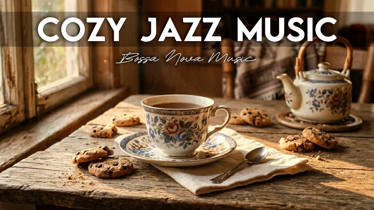Cozy Jazz Music 🎷 24/7 | Happy Jazz Smooth Jazz & Fireplace Ambience