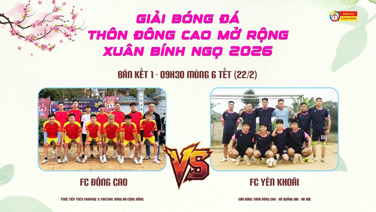 Trực tiếp: ĐÔNG CAO - YÊN KHOÁI