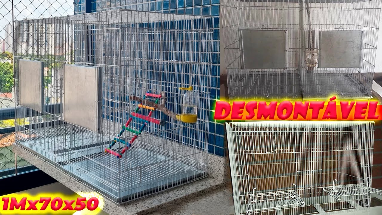 [Passo a Passo] Gaiola DESMONTÁVEL PARA PASSAROS (BIRD) / GAIOLA DOBRÁVEL DE FÁCIL MANUSEIO.