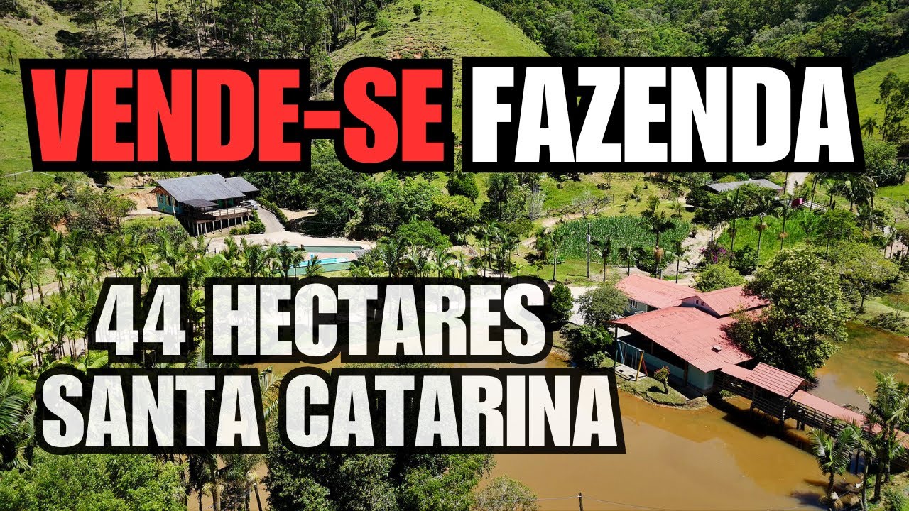 FAZENDA A VENDA EM SANTA CATARINA - 44 HECTARES - CACHOEIRAS - ESTRUTURA COMPLETA - PORTEIRA FECHADA