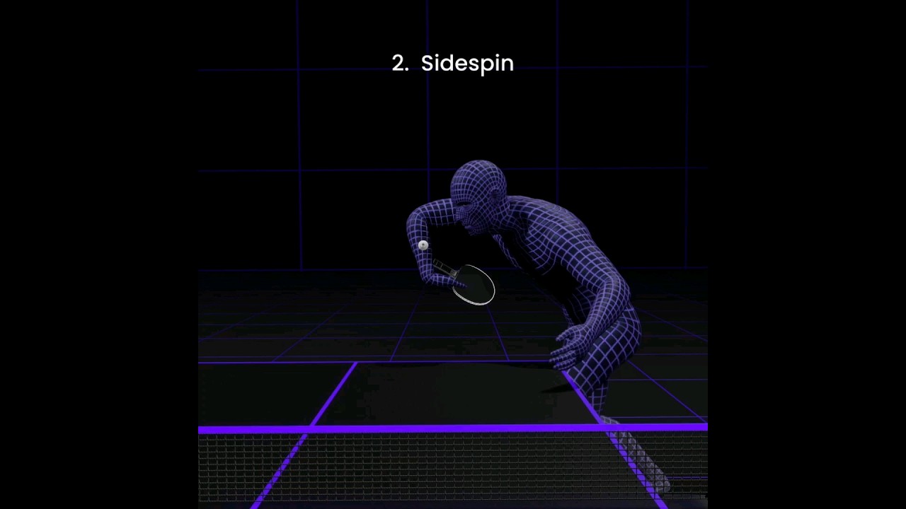 4 different techniques for the reverse pendulum serve - #tabletennis  #pingpong