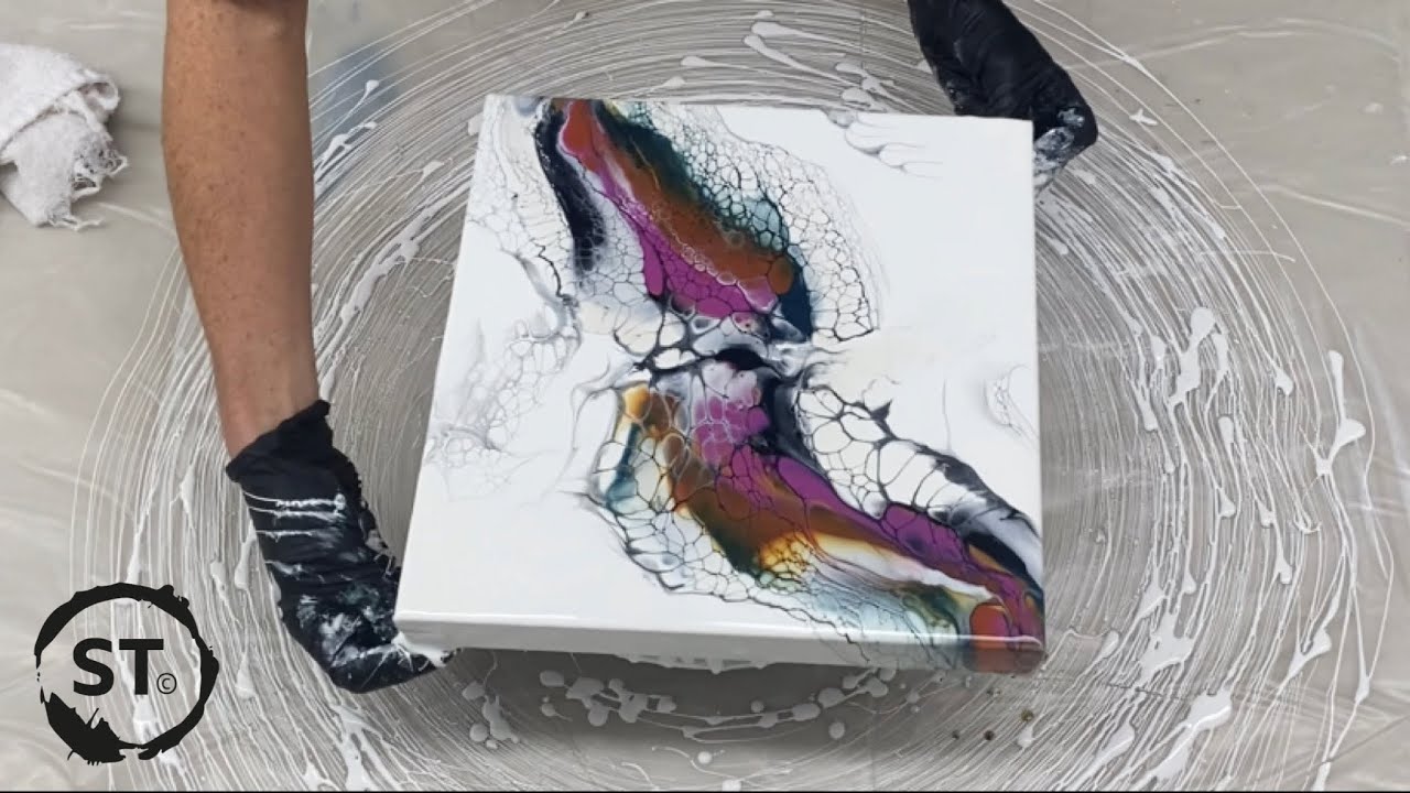 Two Bloom Swipes | Acrylic Pouring What do you Prefer?