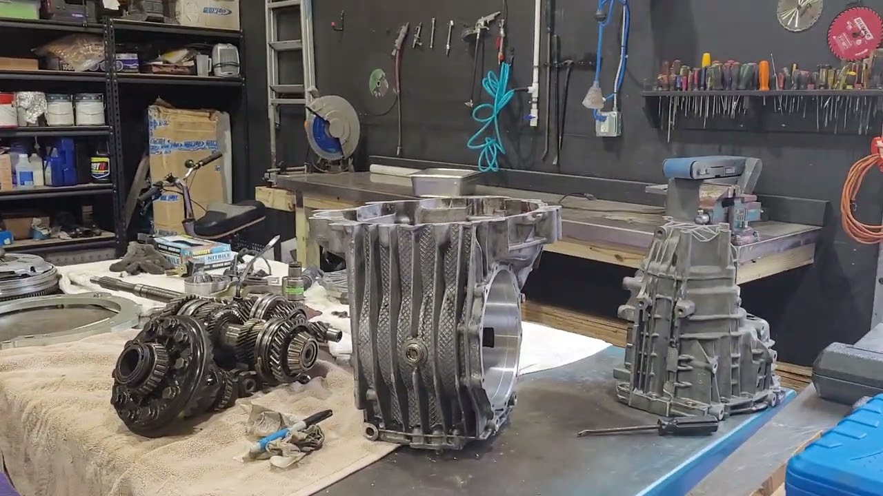 Flipped Passat transaxle