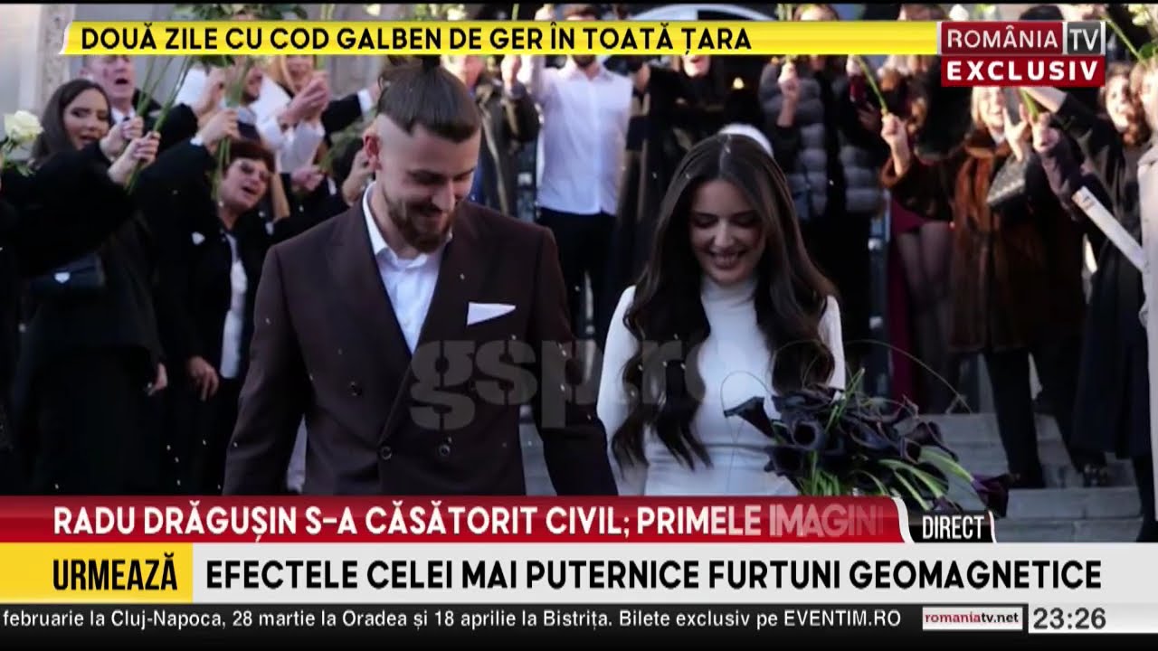 Radu Drăgușin și-a dus iubita în fața ofițerului de stare civilă!
