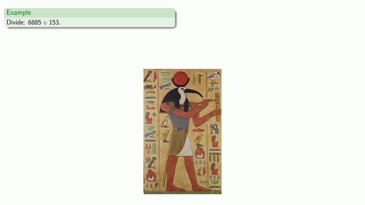 Ancient Egyptian Division, Part One