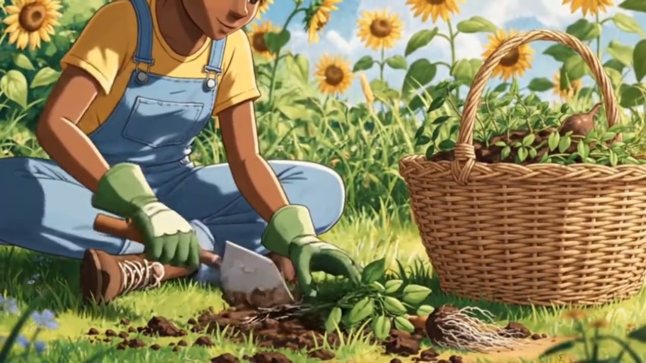 Working in the Vegetable Garden🥕🌽🥬🥦🫛