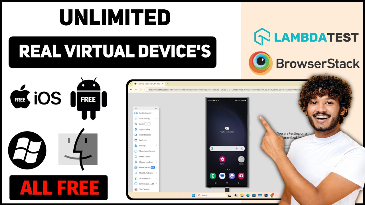 Unlimited Real Device Emulator For Website And App Testing 2025 | Free Windows, Mac, Android, iOS