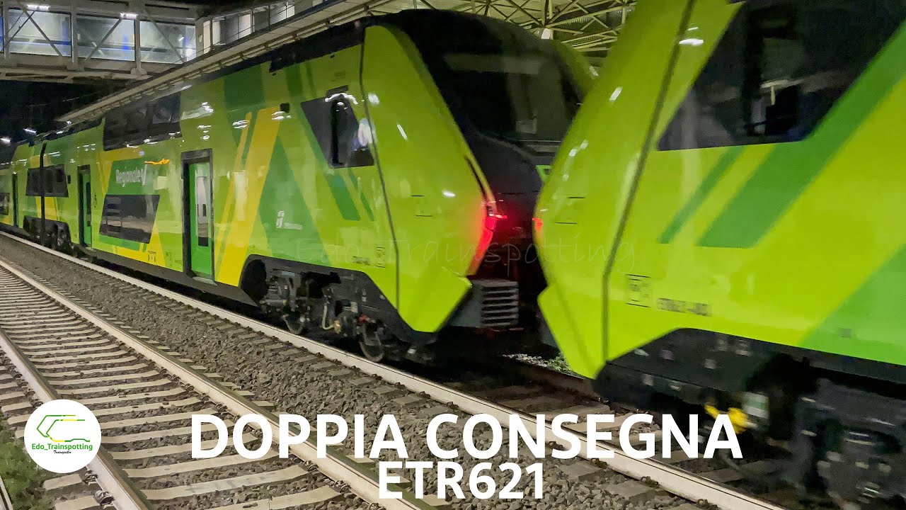 [4K60FPS] PROSEGUONO LE CONSEGNE DEI NUOVI ELETTROTRENI PER LA DPR LAZIO: DUE ETR621 IN CONSEGNA!