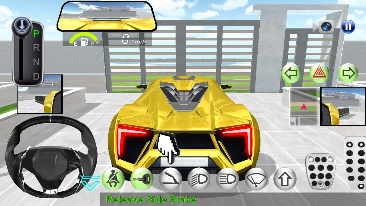 New Golden Car Parking In Villa -3D Driving Game iOS 