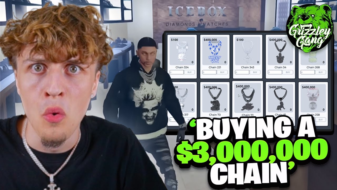 Shvfty Goes To Icebox & Buys a $3,000,000 Chain In GrizzleyWorldRP..