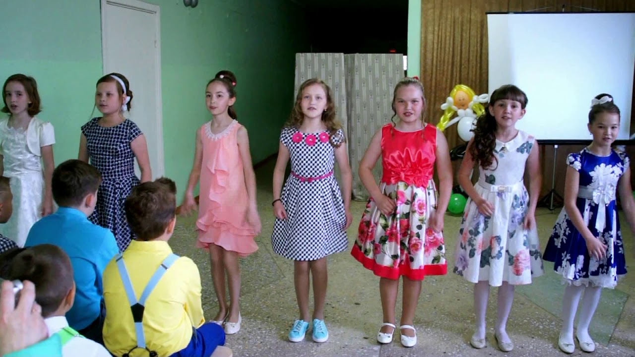 Выпуск 4 класс пос  Юбилейный видеосъёмка Дмитрий 89371126307