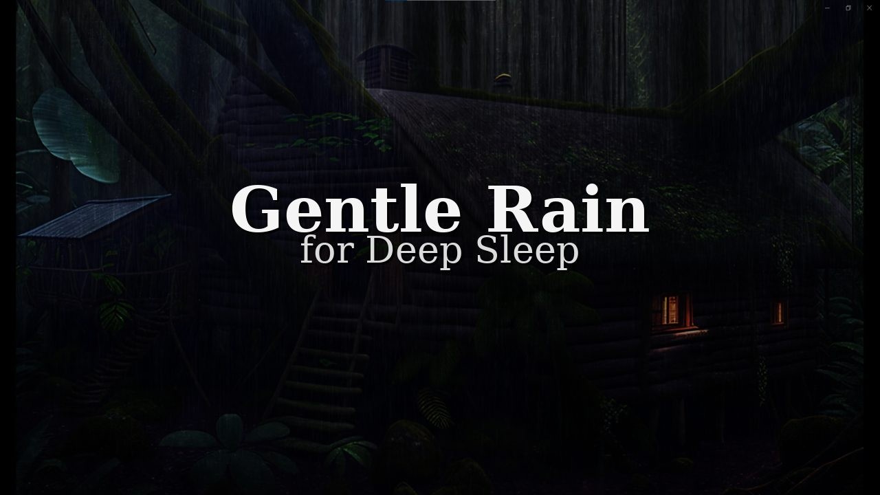 Gentle Rain on Window for Deep Sleep – 3 Hours Cozy Night Ambience