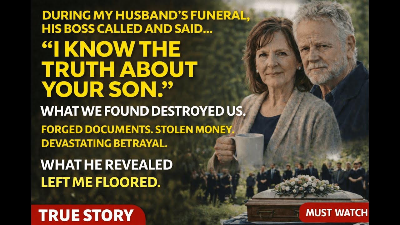 My Husband’s Boss Called During His Funeral — What He Revealed Shocked Me