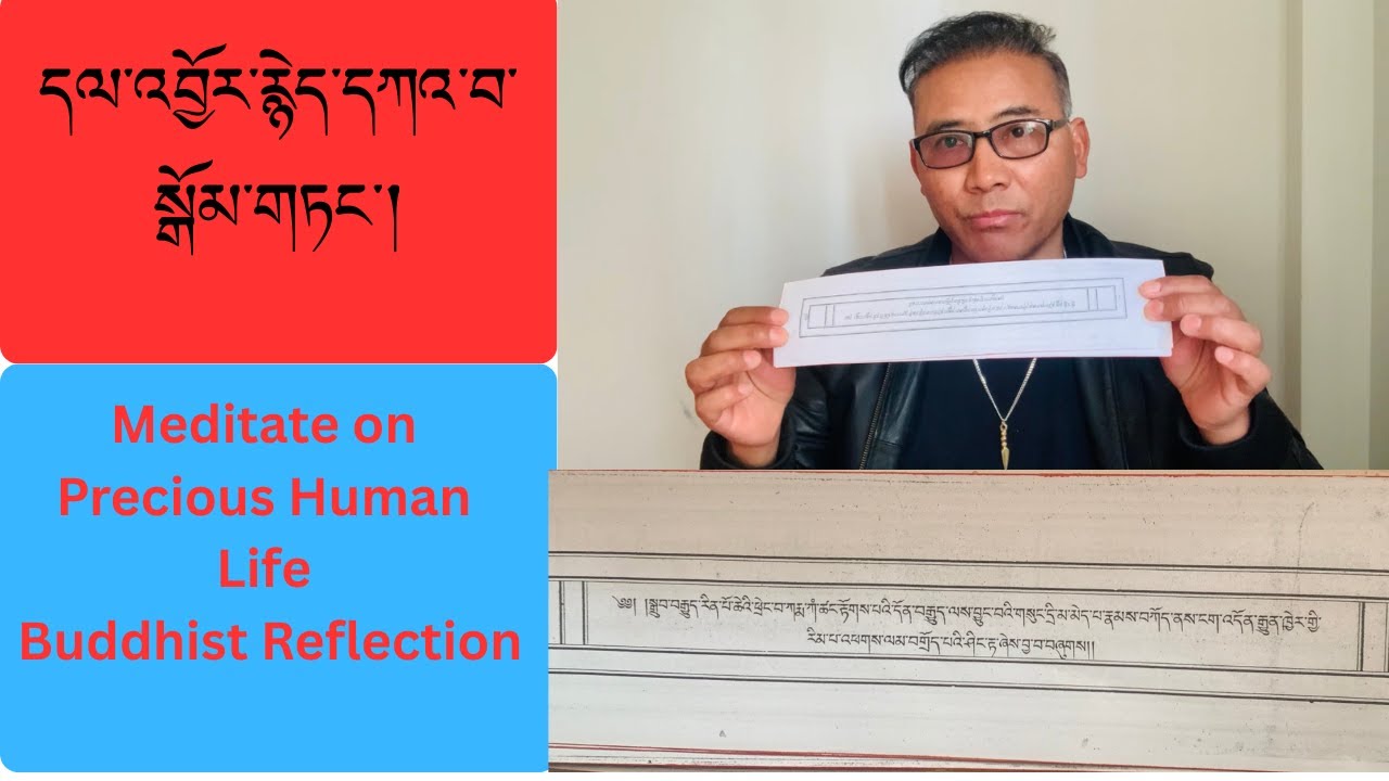 དལ་འབྱོར་རྙེད་དཀའ་བ་སྒོམ་གཏང་།    | Meditate on Precious Human Life | Buddhist Reflection