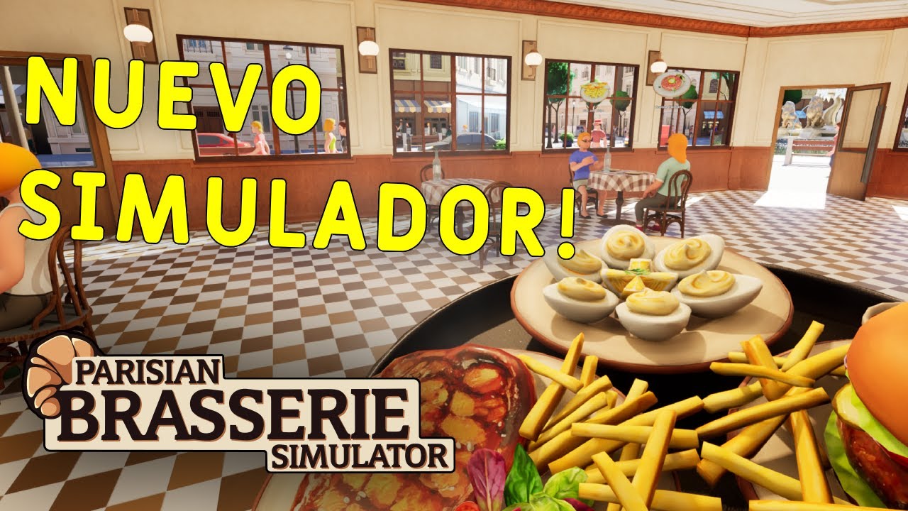 SIMULADOR DE RESTAURANTE MUY DETALLADO! 🍟| Parisian Brasserie Simulator Gameplay Español!