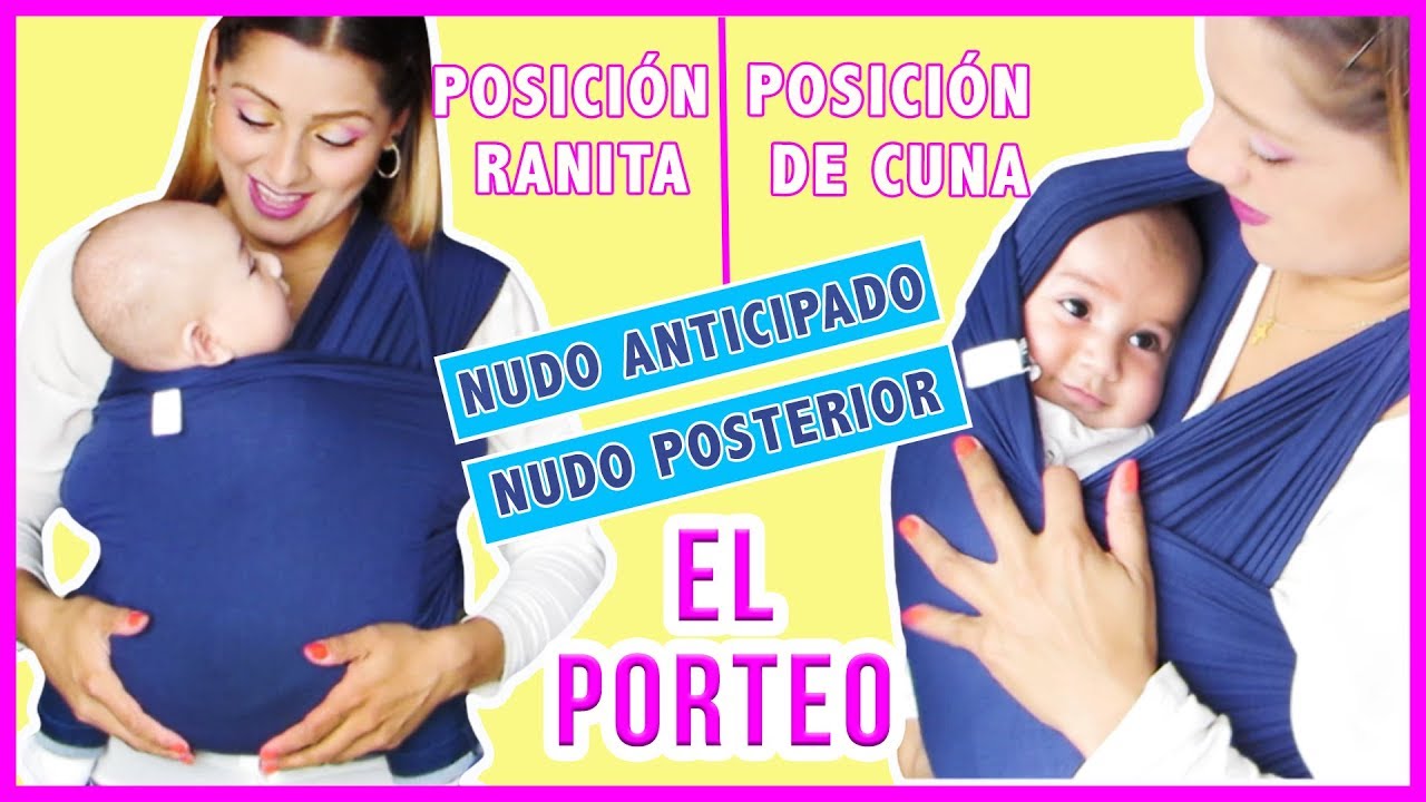 CÓMO UTILIZAR UN FULAR ELÁSTICO/POSICIÓN RANITA/POSICIÓN DE CUNA