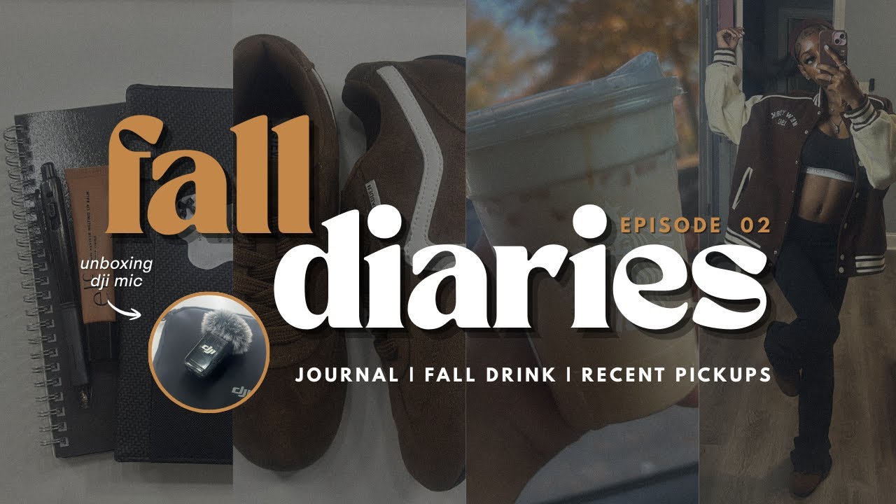 Fall diaries 002 🍂📷 | healthy habits, recent pickups, journal, unboxing dji microphone