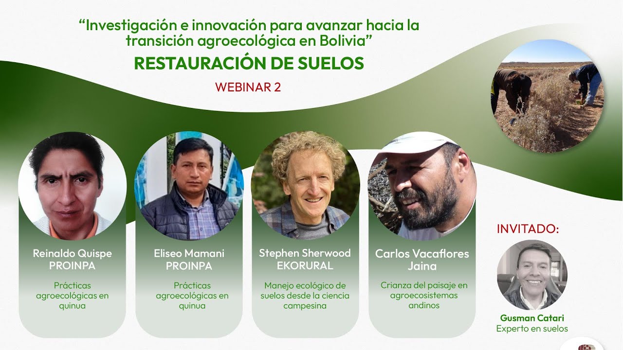Webinar 2:  | Investigación e innovación para avanzar hacia la transición agroecológica en Bolivia