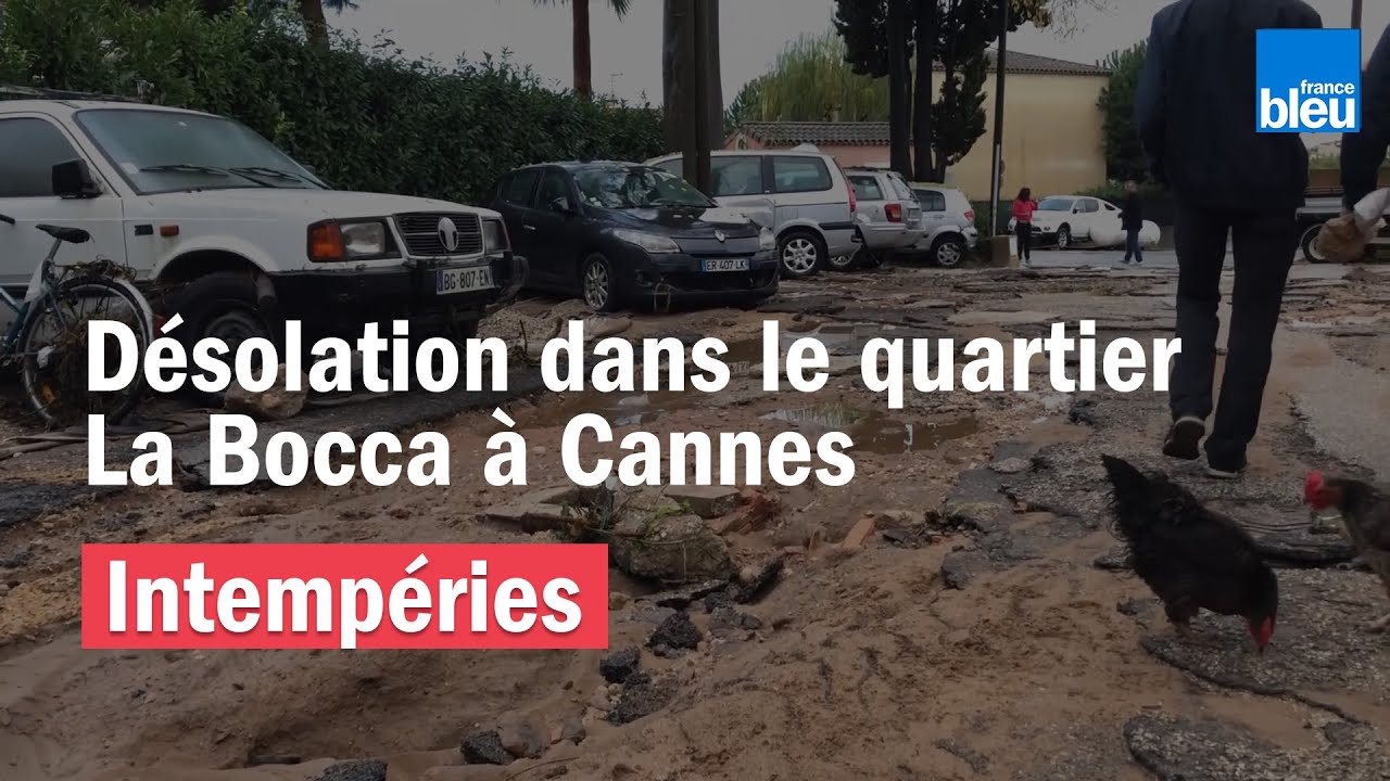 Intempéries | paysage de désolation à Cannes-La Bocca