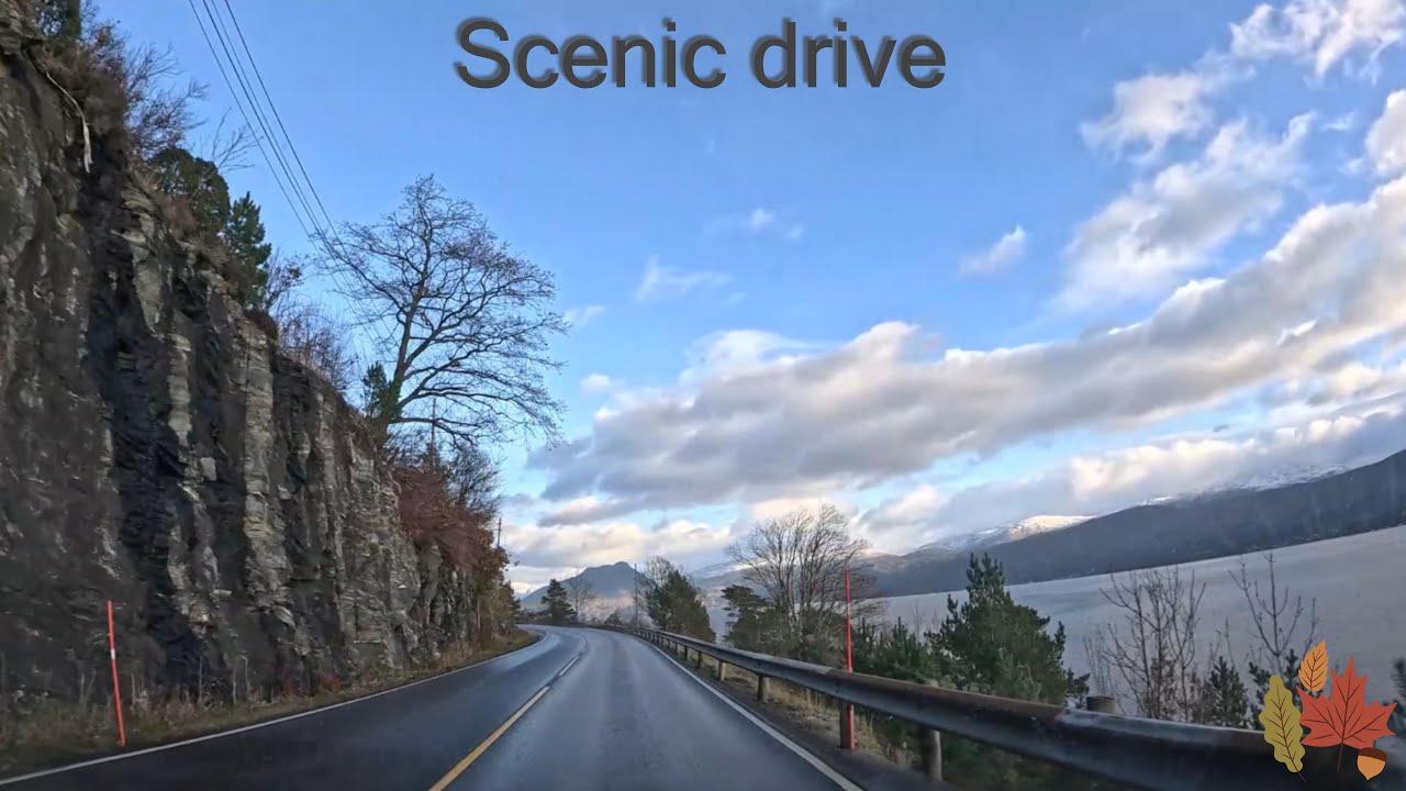 Scenic Drive in Western Norway  | Kinsarvik to Norheimsund | Relaxing, No Talking #norwaynature #4k