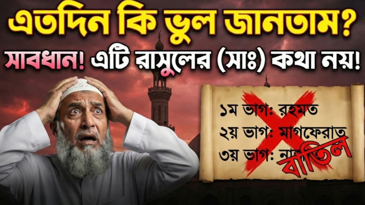 রমজানের ৩ ভাগ একটি মিথ্যা হাদিস? | দুর্বল সনদ ফ্যাক্ট-চেক | Fake Hadis Exposed