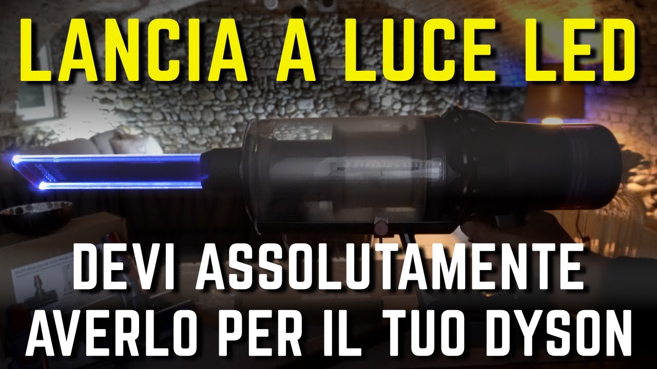 BOCCHETTA A LANCIA con LUCE LED per DYSON V7, V8, V10, V11 e V15