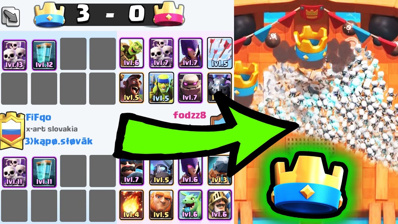 1 KARTA V DECKU?! | BUG v Clash Royale = 3 korunky za pár sekúnd :D