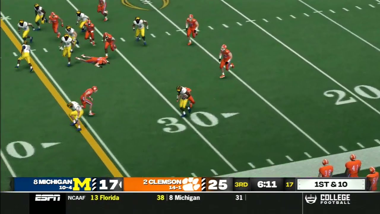 MICHIGAN RB MICHAEL DAWSON RUNS 75 YARDS TO THE CRIB | 2030 NCAAFB Highlights