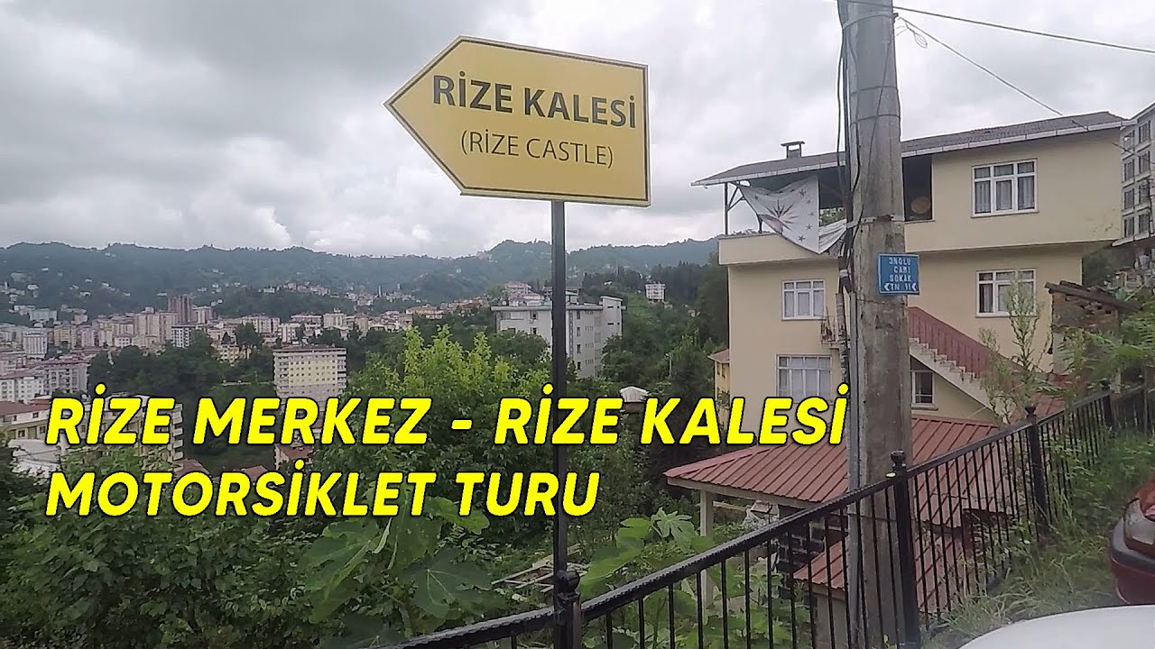 Motorsiklet ile Rize Turu / Rize Kalesi / Rize Merkez