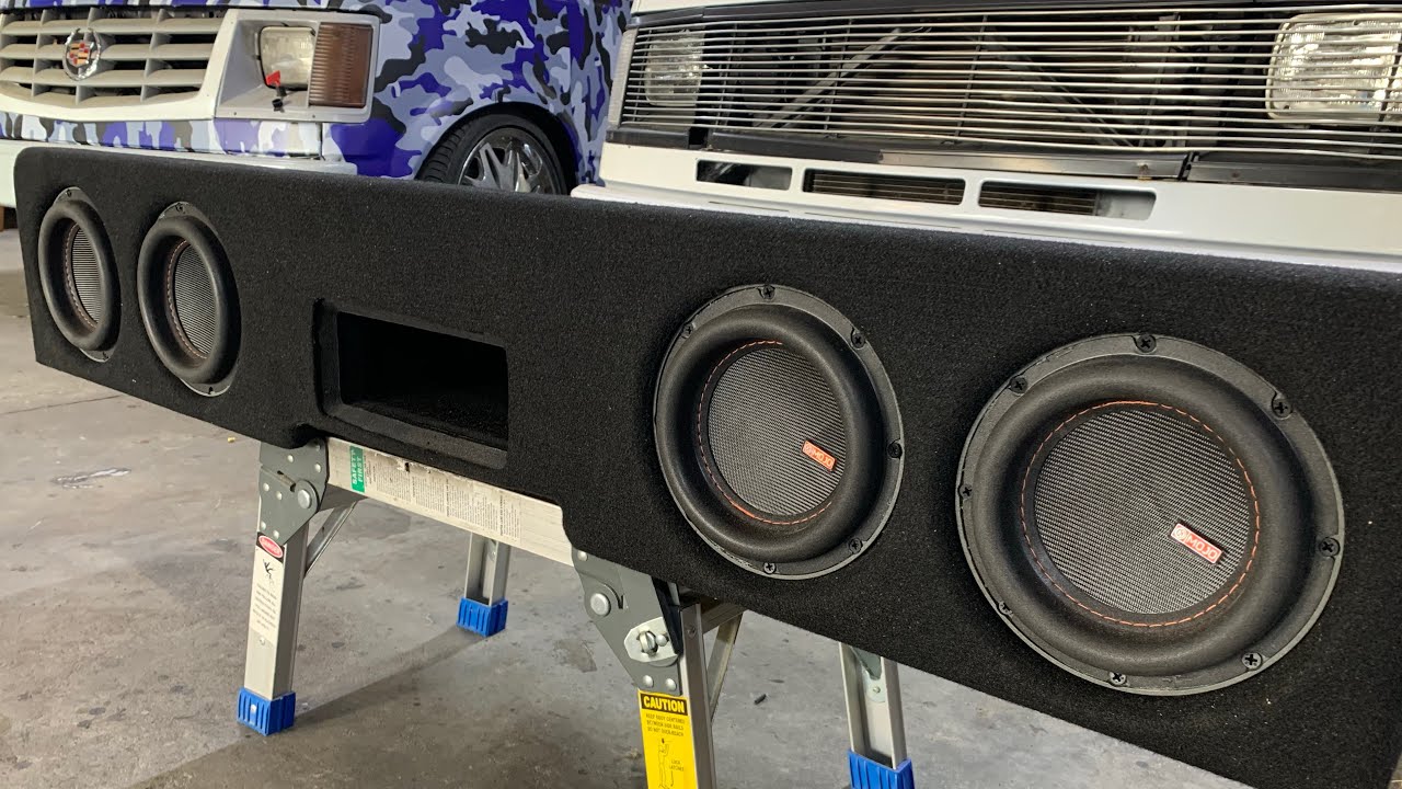 Four Memphis 6.5 Under-Seat Truck Enclosure Small Space =Big Bass🔊🔥