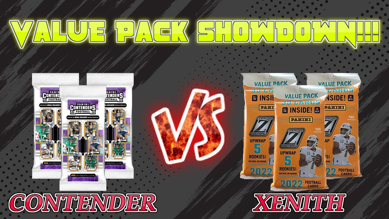 🔥 VALUE PACK BATTLE 🔥 2022 Panini NFL Contender vs Xenith Value Packs Battle: Who is triumphant?