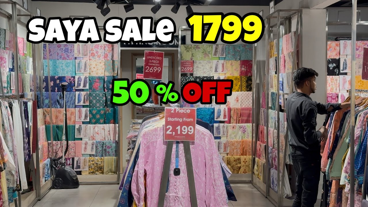 Saya New Collection 2025 ❤️ Saya Winter Unstitched Collection 2025 ❤️Saya Sale