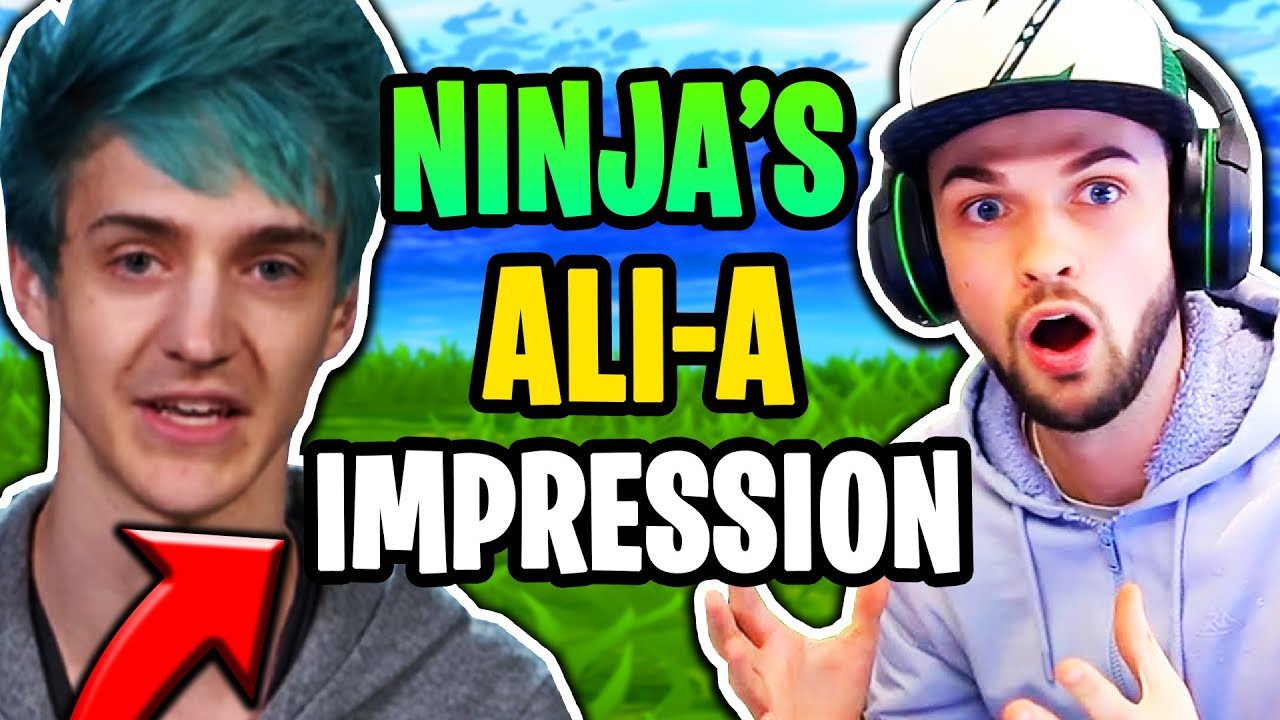 NINJA DOES ALI-A IMPRESSION! - Fortnite Moments #79