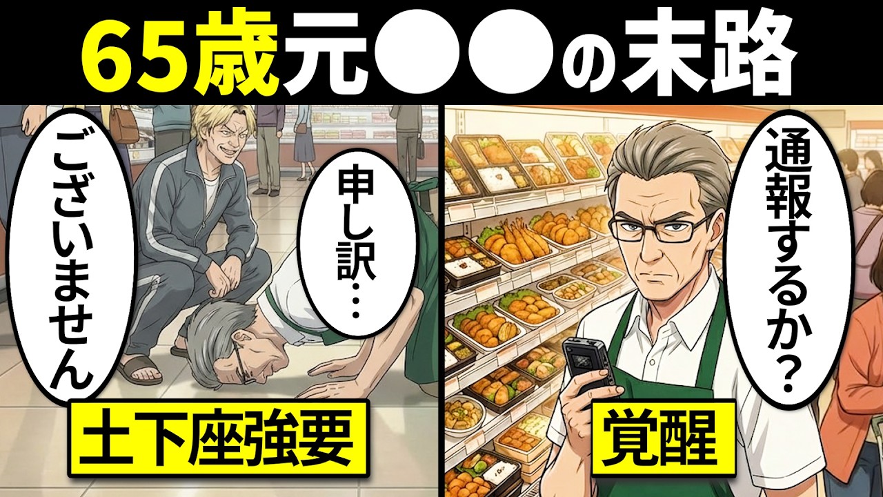 【漫画】定年教師がスーパーの苦情係に再就職「土下座しろ！」理不尽クレーマーを「論理」で完全論破した結果【シニア漫画50代60代70代】