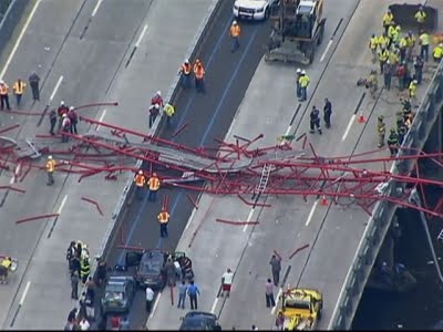 Crane Collapses On New York's Tappan Zee Bridge