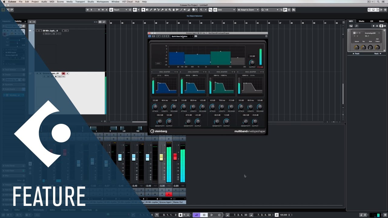 Multiband Envelope Shaper | Effects and Plug-ins Included in Cubase
