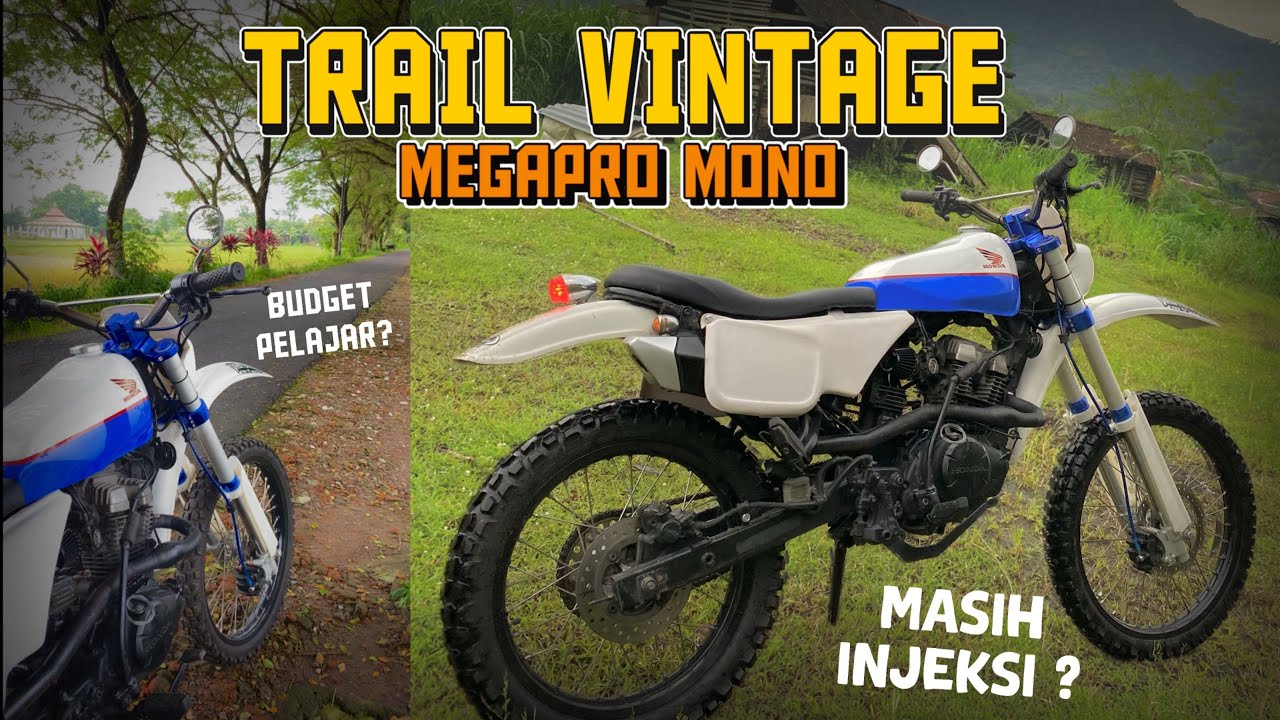 TRAIL VINTAGE MEGAPRO | Review Motor Tampil Beda, Budget Pelajar!