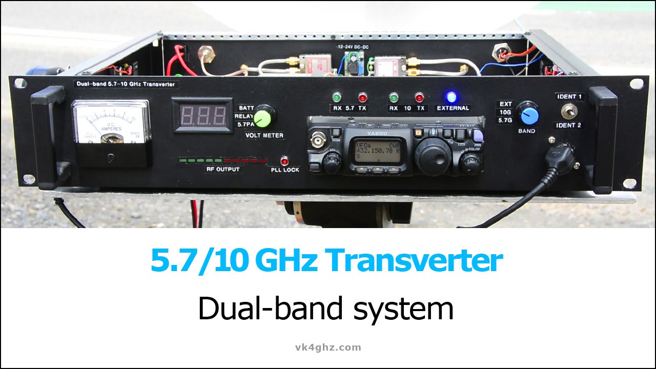 Dual-band 5.7/10 GHz microwave Transverter