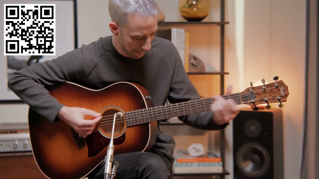 AD27e Flametop Maple Acoustic Electric Guitar Taylor Guitars