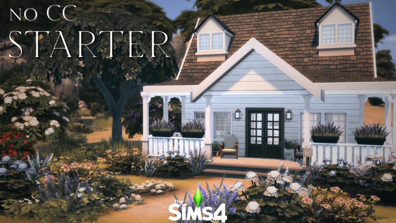 The ONLY Starter Home You Need 🌿 | The Sims 4 No CC Speed Build