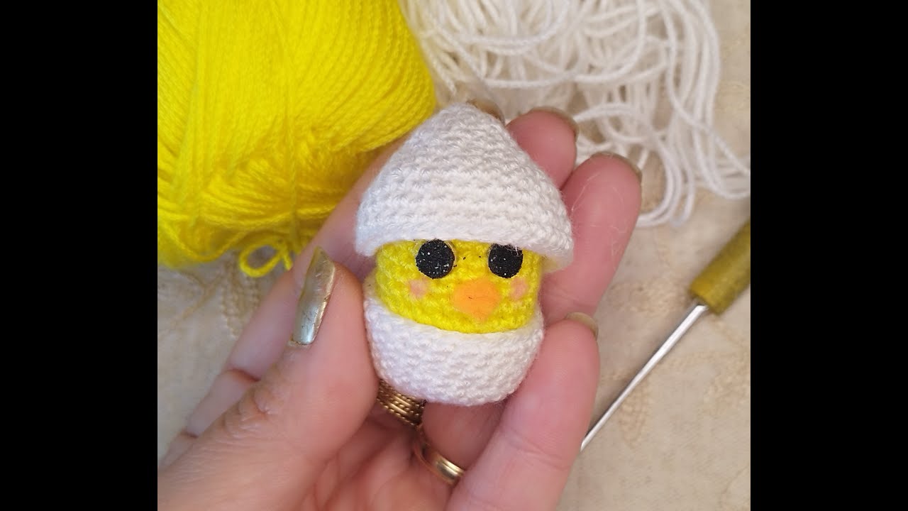 Pollito amigurumi llavero crochet paso a paso
