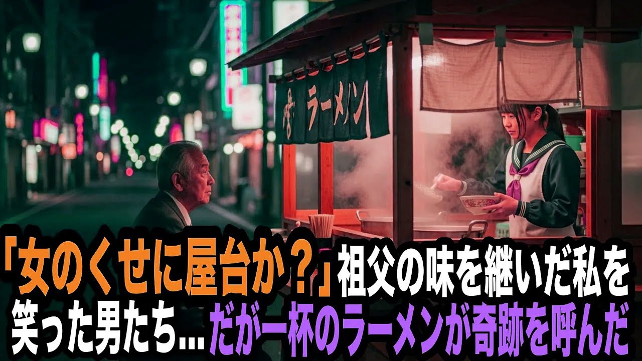 「女のくせに屋台か？」祖父の味を継いだ私を笑った男たち…だが一杯のラーメンが奇跡を呼んだ