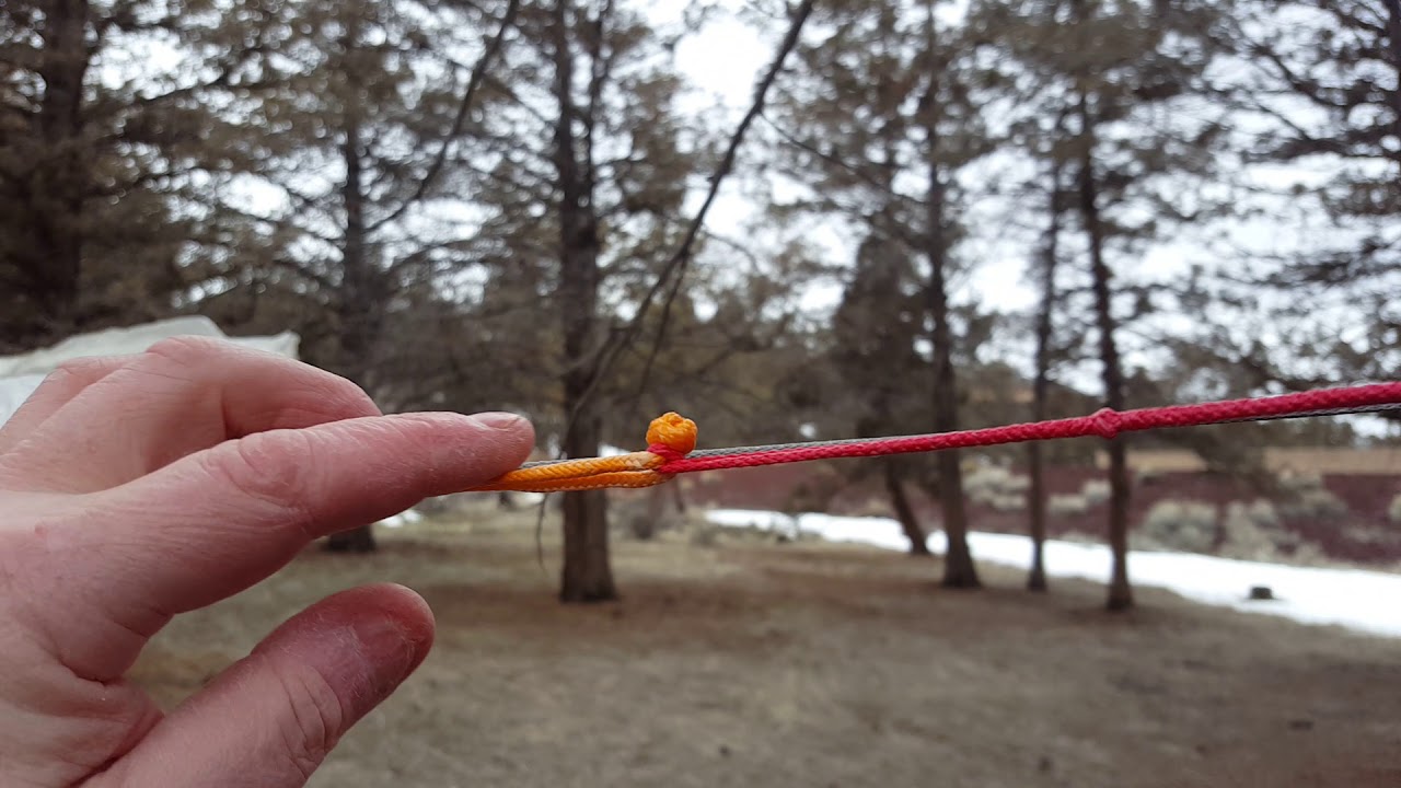 Single line tarp ridgeline hardware free