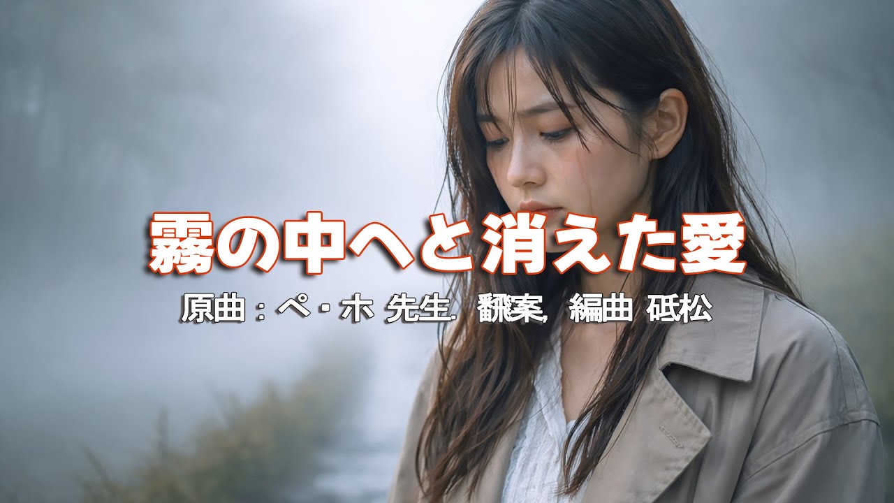 霧の中へと 消えた愛. 原曲：ペ・ホ先生. 飜案, 編曲 砥松