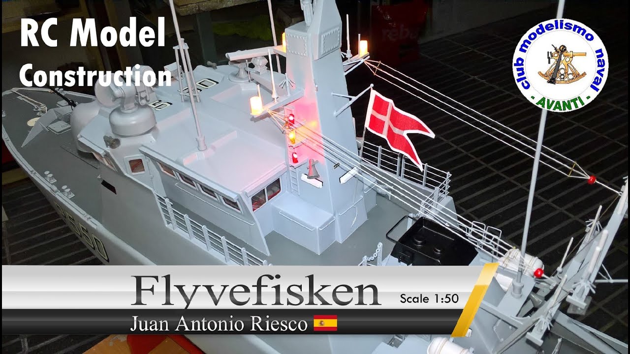 Patrullera FLYVEFISKEN de Biling Boats. Rc model scale 1:50