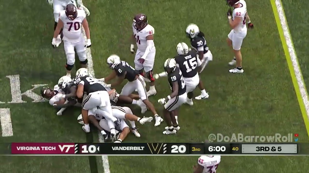 Virginia Tech OL/Offense vs Vanderbilt Defense (2024)