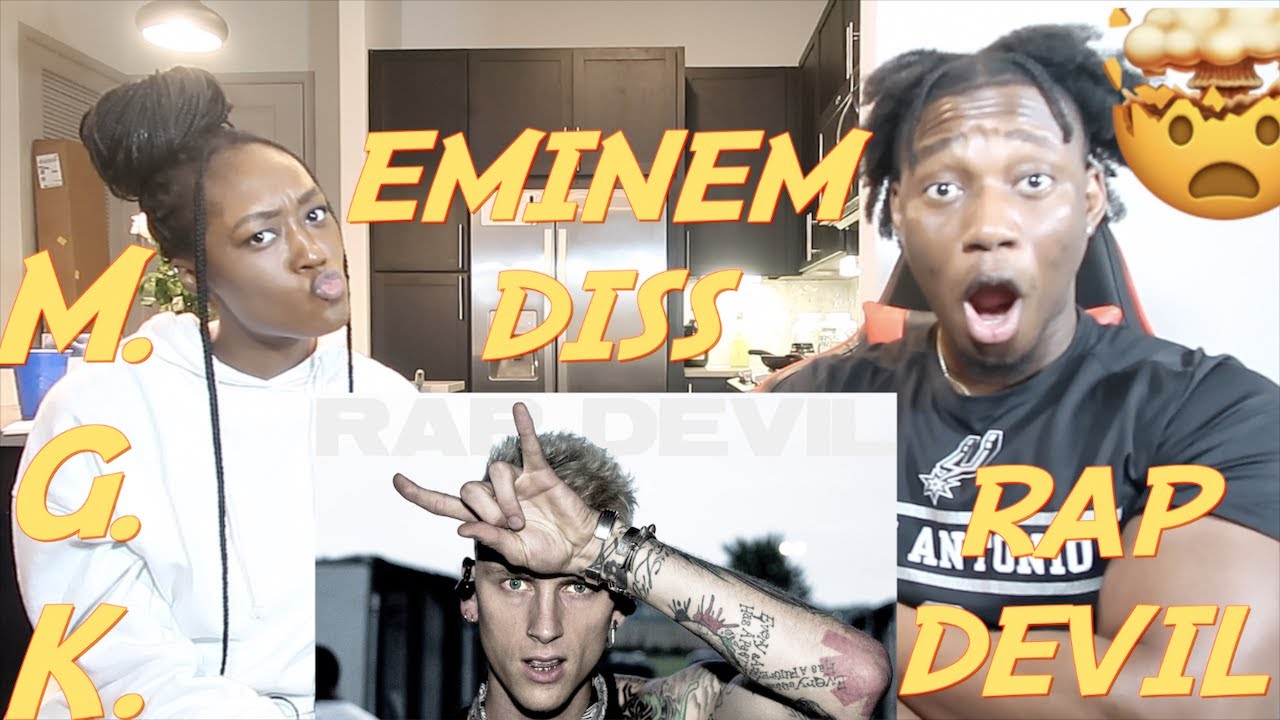 First Time Hearing Machine Gun Kelly - Rap Devil (Eminem Diss) REACTION|Girlfriend loves him?