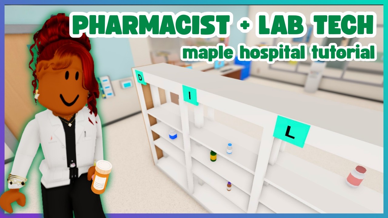 HOW TO WORK LAB AND PHARMACY 💊 Maple Hospital Roblox